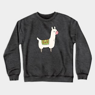 Cute Llama Doodle Crewneck Sweatshirt